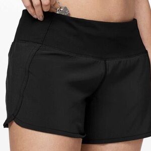 Lululemon Run Times Short. Size 4. Black.